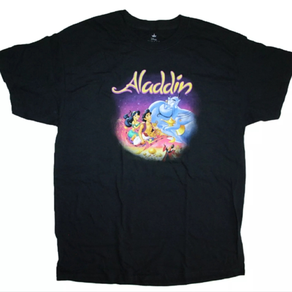 SALE Disney Aladdin Jasmine Flying Magic Carpet Tee Shirt Unisex Adult Large